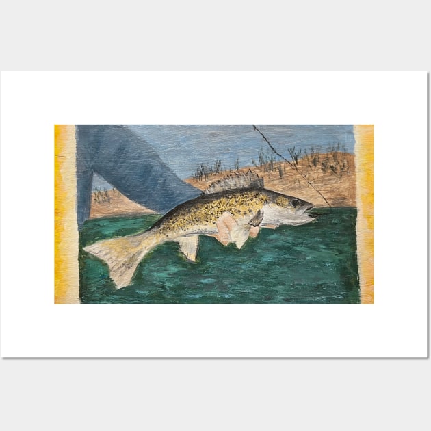 Walleye Wall Art by WensINK